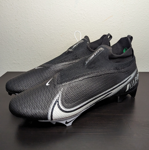 Nike Vapor Edge Elite 360 Football Cleats Mens 12 White Black CV6282-009 New
